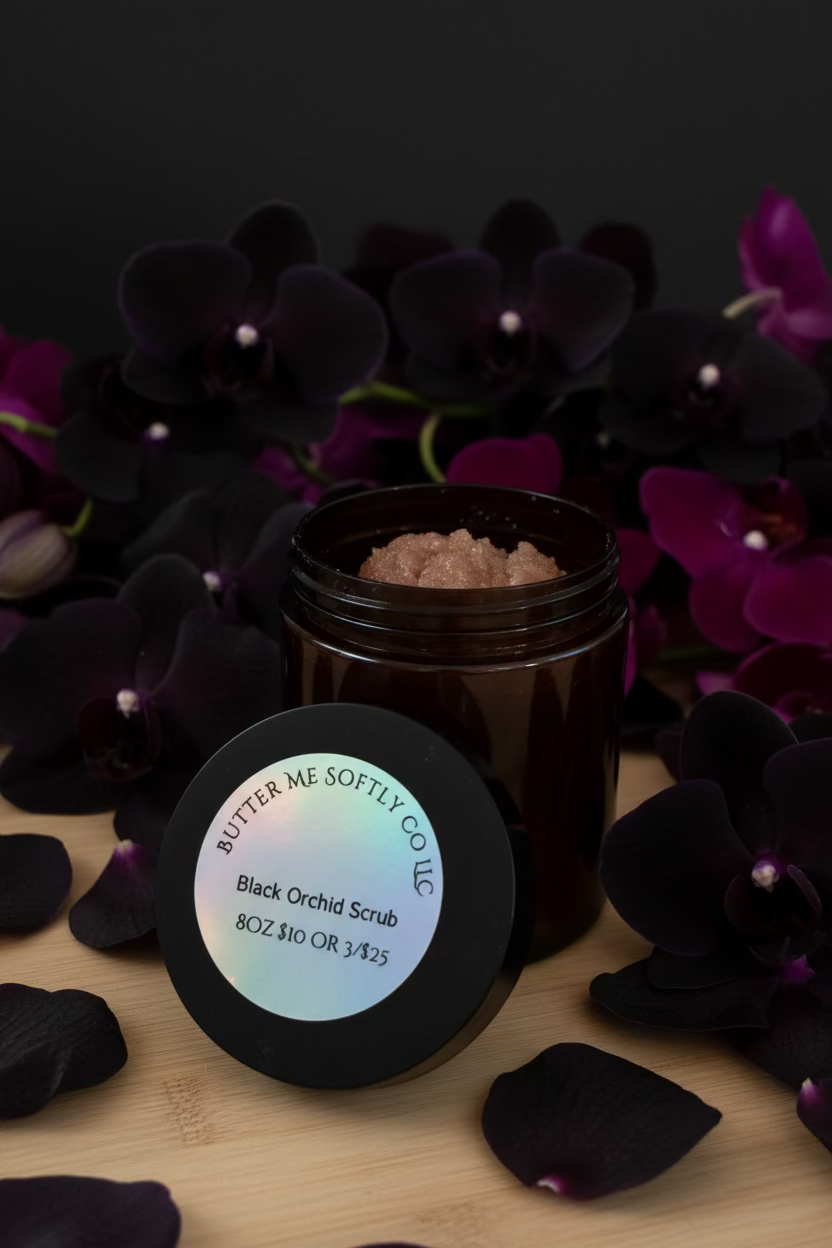 Sugar Scrub Black Orchid 8oz