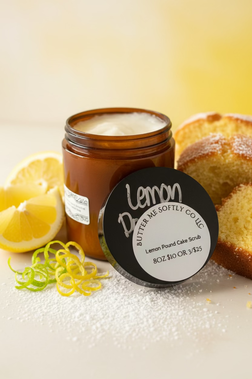 Sugar Scrub Lemon Pound Cake 8oz