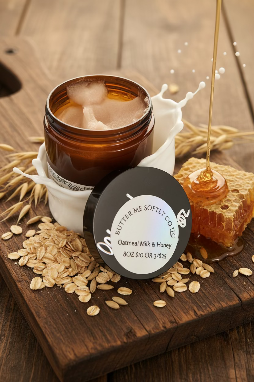 Sugar Scrub Oatmeal Milk & Honey 8oz