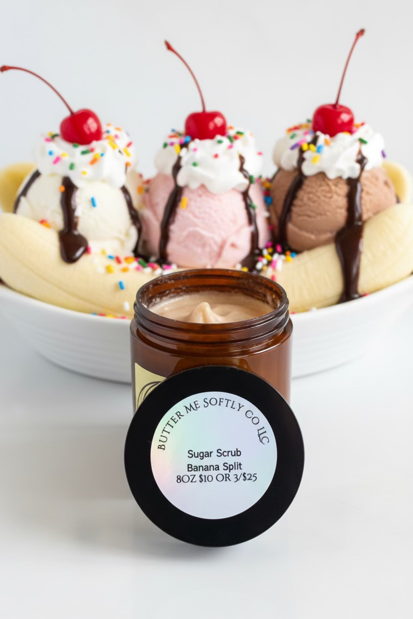 Sugar Scrub Banana Split 8oz